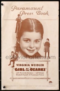 5c0390 GIRL OF THE OZARKS pressbook 1936 Virginia Weidler, Henrietta Crosman, Leif Erikson!