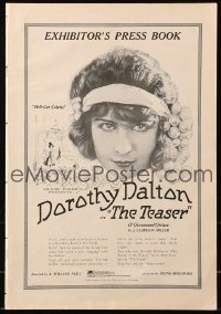 5c0401 IDOL OF THE NORTH pressbook 1921 Dorothy Dalton, re-titled The Teaser, ultra rare!