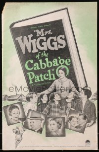 5c0419 MRS. WIGGS OF THE CABBAGE PATCH pressbook 1934 Pauline Lord, W.C. Fields, Zasu Pitts, rare!
