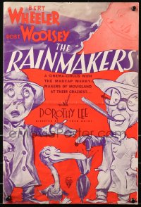 5c0427 RAINMAKERS pressbook 1935 great cartoon art of Bert Wheeler & Robert Woolsey, ultra rare!