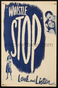 5c0461 WHISTLE STOP pressbook 1946 George Raft, sexy Ava Gardner, McLaglen, film noir, ultra rare!