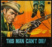 5c0721 THIS MAN CAN'T DIE Italian promo brochure 1967 Guy Madison, different spaghetti western art!
