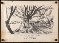 5c0271 WIZARDS 13x18 preliminary production sketch portfolio 1977 Ralph Bakshi animation, rare!