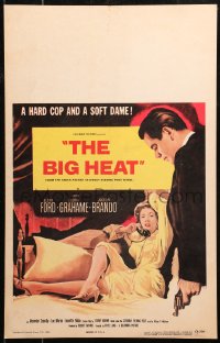5c0566 BIG HEAT WC 1953 great pulp art of Glenn Ford & sexy Gloria Grahame, Fritz Lang noir!