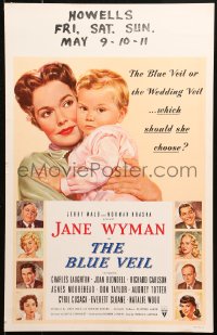 5c0571 BLUE VEIL WC 1951 great art of Jane Wyman with baby + portraits of the rest of the cast!