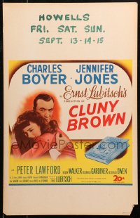 5c0578 CLUNY BROWN WC 1946 Charles Boyer, Jennifer Jones, directed by Ernst Lubitsch!