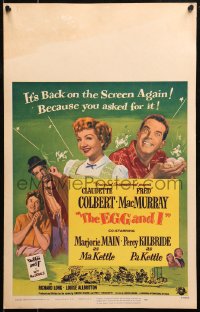 5c0588 EGG & I WC R1954 Claudette Colbert, MacMurray, first Ma & Pa Kettle, by Betty MacDonald!
