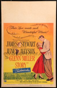 5c0598 GLENN MILLER STORY WC 1954 great image of James Stewart in the title role with June Allyson!