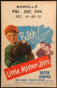 5c0629 LITTLE MISTER JIM WC 1946 Butch Jenkins will make you laugh & make you cry, Fred Zinnemann