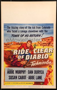 5c0661 RIDE CLEAR OF DIABLO WC 1954 Audie Murphy, the kid from Colorado faced a savage showdown!