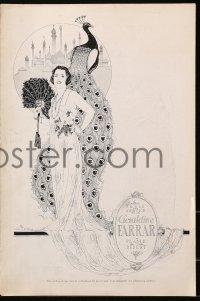 5c0387 FLAME OF THE DESERT pressbook 1919 Lionel S. Reiss art of Geraldine Farrar, ultra rare!