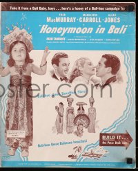 5c0399 HONEYMOON IN BALI pressbook 1939 Fred MacMurray, Madeleine Carroll, Carolyn Lee, Allan Jones!