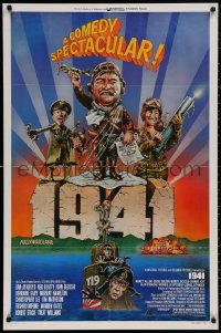 5d0006 1941 style F 1sh 1979 Spielberg, art of John Belushi, Dan Aykroyd & cast by Peter Green!