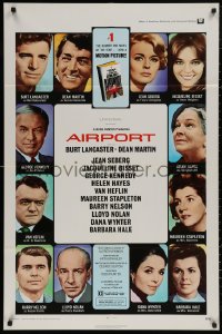 5d0031 AIRPORT 1sh 1970 Burt Lancaster, Dean Martin, Jacqueline Bisset, Jean Seberg & more!