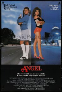 5d0048 ANGEL 1sh 1983 high school honor student by day, Hollywood hooker at night!