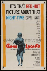 5d0052 ANNA LUCASTA 1sh 1959 red-hot night-time girl Eartha Kitt, Sammy Davis