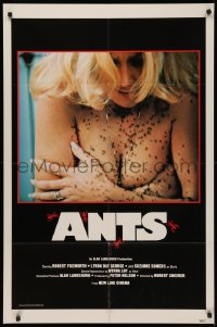 5d0055 ANTS 1sh 1978 close-up of then-unknown topless Suzanne Somers covered by deadly ants!