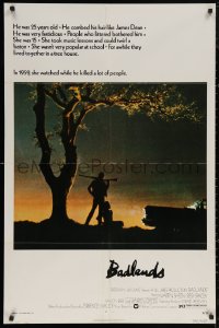 5d0075 BADLANDS 1sh 1974 Terence Malick's cult classic, Martin Sheen & Sissy Spacek!