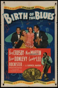 5d0118 BIRTH OF THE BLUES 1sh 1941 Bing Crosby, Carolyn Lee, Donlevy, Mary Martin, Rochester