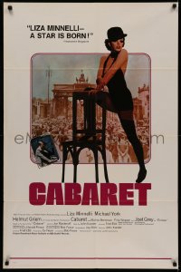 5d0161 CABARET int'l 1sh 1972 Liza Minnelli in Nazi Germany, Bob Fosse, different & ultra rare!