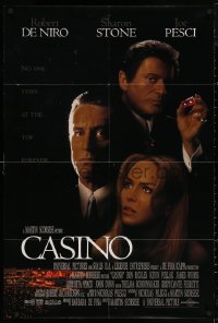 5d0178 CASINO int'l 1sh 1995 Martin Scorsese, Robert De Niro & Sharon Stone, Joe Pesci, cast image!