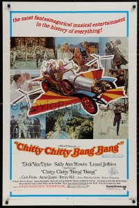 5d0188 CHITTY CHITTY BANG BANG style B 1sh 1969 Dick Van Dyke, Sally Ann Howes, flying car, montage!