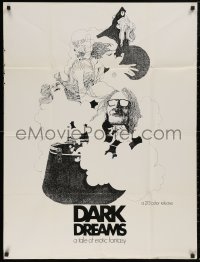 5d0256 DARK DREAMS 1sh 1971 Harry Reems, Laura Cannon, a tale of erotic fantasy, wild different art!