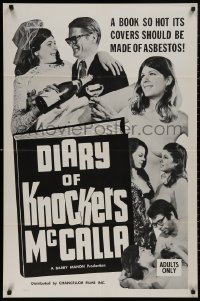 5d0284 DIARY OF KNOCKERS MCCALLA 1sh 1968 directed by Barry Mahon, sexy montage of images!