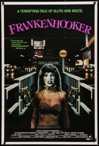 5d0397 FRANKENHOOKER 1sh 1990 a tale of sluts and bolts, w/supplement, first ever talking video box!