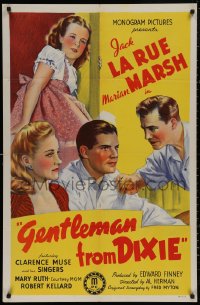5d0434 GENTLEMAN FROM DIXIE 1sh 1941 great art of Jack LaRue, Marian Marsh and cast!