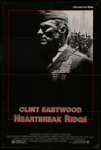 5d0506 HEARTBREAK RIDGE 1sh 1986 Clint Eastwood all decked out in uniform & medals!