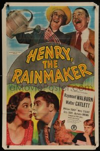 5d0515 HENRY THE RAINMAKER 1sh 1949 Raymond Walburn stops a drought, but causes massive flooding!
