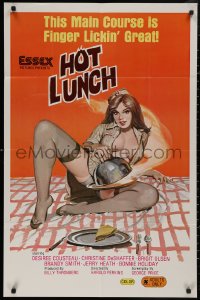 5d0534 HOT LUNCH 25x38 1sh 1978 outrageous sexy art, this main course is finger lickin' great!