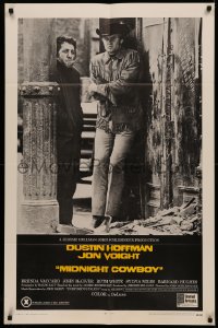 5d0753 MIDNIGHT COWBOY 1sh 1969 Dustin Hoffman, Jon Voight, John Schlesinger classic, X-rated!