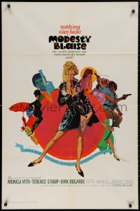 5d0765 MODESTY BLAISE 1sh 1966 Bob Peak art of sexiest female secret agent Monica Vitti!