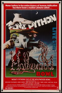 5d0768 MONTY PYTHON LIVE AT THE HOLLYWOOD BOWL 1sh 1982 great wacky meat grinder image!