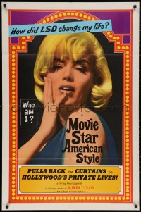 5d0778 MOVIE STAR AMERICAN STYLE OR; LSD I HATE YOU 1sh 1966 life with LSD, sexy Monroe look-alike!