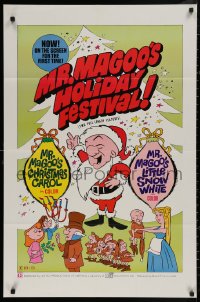 5d0780 MR. MAGOO'S CHRISTMAS CAROL/MR. MAGOO'S LITTLE SNOW WHITE 1sh 1970 great cartoon artwork!