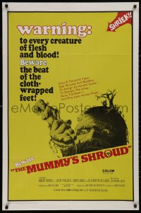 5d0786 MUMMY'S SHROUD 1sh 1967 Hammer horror, beware the beat of the cloth-wrapped feet!