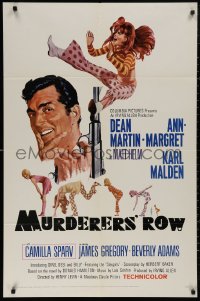 5d0788 MURDERERS' ROW 1sh 1966 art of spy Dean Martin as Matt Helm & sexy Ann-Margret by McGinnis!
