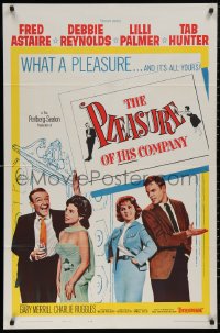 5d0885 PLEASURE OF HIS COMPANY 1sh 1961 Fred Astaire, Debbie Reynolds, Lilli Palmer, Tab Hunter!