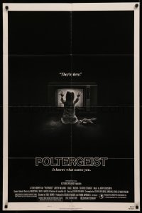 5d0887 POLTERGEIST style B 1sh 1982 Tobe Hooper & Steven Spielberg, the first real ghost story!
