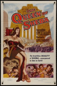 5d0914 QUEEN OF SHEBA 1sh 1953 the breathless beauty of Sheba unsurpassed in time on Earth!