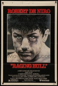 5d0918 RAGING BULL 1sh 1980 Hagio art of Robert De Niro, Martin Scorsese boxing classic!