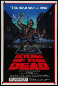 5d0941 REVENGE OF THE DEAD 1sh 1985 Pupi Avati's Zeder, cool zombie artwork, the dead shall rise!