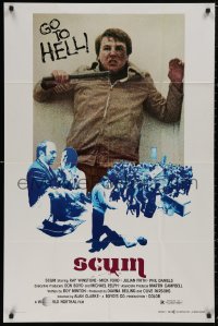 5d0993 SCUM 1sh 1980 directed by Alan Clarke, Ray Winstone, Mick Ford, Julian Firth
