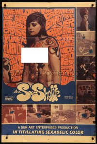 5d1003 SEX SHUFFLE 1sh 1968 the wildest orgy ever filmed, in titillating sexadelic color!