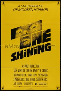 5d1011 SHINING NSS style 1sh 1980 Stephen King & Stanley Kubrick, iconic art by Saul Bass!