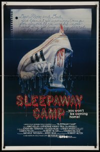 5d1028 SLEEPAWAY CAMP 1sh 1983 a nice place for summer vacation, a perfect place to die!