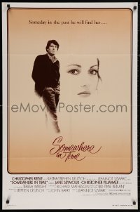 5d1040 SOMEWHERE IN TIME 1sh 1980 Christopher Reeve, art of Jane Seymour, cult classic!